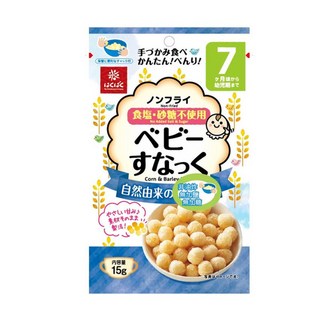 日本 和寓良品 米菓 菓子球，京都 西村本舖 蛋酥 芝麻棒 小圓餅野菜圈圈 米圈圈 磨牙餅 米餅 副食品, 1個, 黃金大地泡芙-原味 / 9316, 15g, F