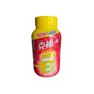 克補 鐵加強錠 完整8種B群 添加葉黃素 薄荷口味, 200顆, 1盒