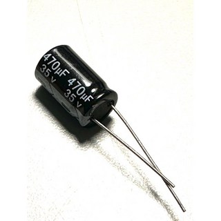 5V 470μF 電解電容 10x16mm 高品質耐壓電容器 濾波穩壓電源維修用 (最少訂購量10個), 1個, 101個以上單價
