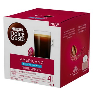 돌체구스토 디카페인 아메리카노 캡슐커피, 8g, 16개입, 1개