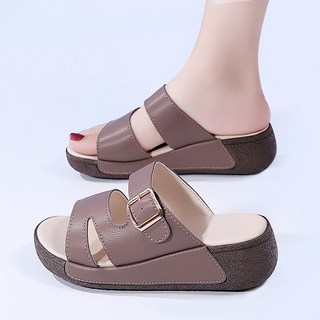 Modern Fashion 여성 발편한 데일리 샌들 키높이 슬리퍼