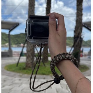 手工編織傘繩 防失手繩/防丟繩/環保飲料提繩/隨身飲料手環 減塑/自由潛水/水肺潛水/相機/GoPro/手電筒, 綠,短款