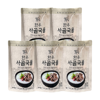 장수진곰탕 30년 전통 100% 한우 사골 국물, 500g, 10개