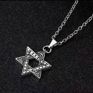 六芒星項鍊男女嘻哈個性掛飾潮流配飾情侶學生衛脖子掛鏈不掉色