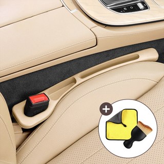 레디보드 전차종 호환 차량 틈새 쿠션 빠짐 방지 사이드 포켓 자동차 수납 좌우세트, 2개, 베이지