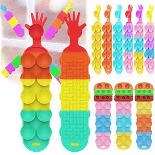 핫토이 손바닥 햄버거 입체 푸쉬팝 버블 팝잇 뽁뽁이 찐득이 꾹꾹이 팔찌 말랑이 손 장난감, PPS010 B, 1개