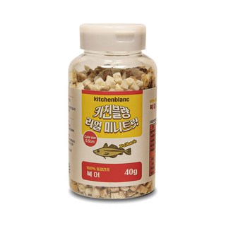 키친블랑강아지 노즈워크 훈련 동결건조 간식 기호성 좋은 영양 리얼 미니트릿 북어