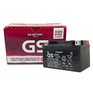 GS 統力 7號機車電池 GTX7A-PLUS 密閉型 電瓶 免加水 同 YTX7A-BS, 1個, 1個裝