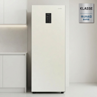 위니아에이드 클라쎄 컨버터블 미니 스탠드형 김치냉장고 1도어 KAE112TWMEV8 메탈아이보리