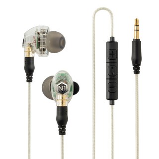 VJJB 게이밍 인이어 프리미엄 커널형 이어폰 N1, 투명화이트