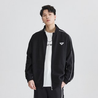 男生秋季新款開衫衛衣立領夾克衫運動休閒上衣薄款拉鏈外套