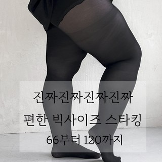 (기모추가/66-120) 여러분 제가 궁댕이를 깐것은 그만큼 상품에 자신있기 때문에 진짜 편한 리얼 빅사이즈 고탄력 팬티스타킹 30D 80D 150D 5XL 스킨 블랙 우리다움