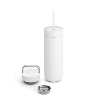 FELLOW Carter Chill Set 一杯二蓋禮盒組 - 20oz 雙層真空保溫杯 附兩種杯蓋, 20oz-霧面白, 1個