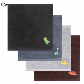 공룡 항균 세면타월 고리수건 핸드타올 1매, 1개, 골고루 랜덤