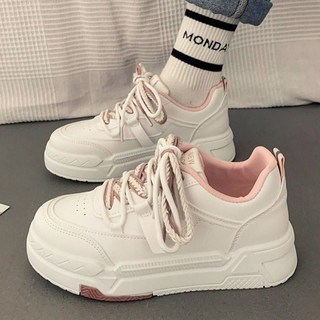 小白鞋女款休閒運動鞋 - 厚底增高, 黑色 收藏+關注優先發貨,39