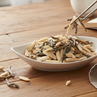 香脆杏仁小魚乾，嚴選食材，獨立包裝，高鈣健康零食，辦公室休閒必備, 300g, 1個