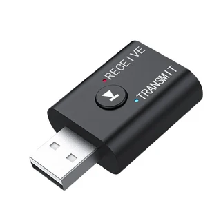 새로운 업그레이드 2 IN 1 차량용 블루투스 5.5 오디오 송신기 AUX 잭 RCA USB 동글 마이크 음악 무선 어댑, 01 With RCA Cable