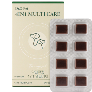 특허 유산균 닥터큐펫 4IN1 멀티케어 강아지유산균 종합영양제 장 면역력 피부 구강, 32정, 장건강/유산균, 1개