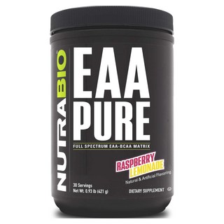 NutraBio EAA 純覆盆子檸檬水, 1個, 421克