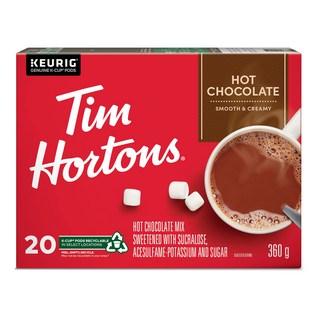캐나다 팀홀튼 스페셜 음료 티 차 프렌치바닐라 핫초코릿 애플시나몬 더블더블 페퍼민트 티백 그린티 차이티, 12.팀홀튼 오리지널 핫 초콜릿 큐리그 K컵 20개, 20개입