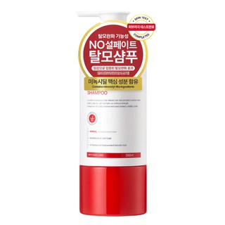 미녹시딜 탈모샴푸 맥주효모 탈모완화 기능성 두피케어 무실리콘 무자극 민감성 두피 추천, 1개, 500ml