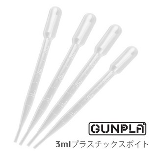 模型專用 3ml 塑膠滴管 十入組 鋼彈軍模油性漆顏料適用 模型噴漆長型吸管, 1個