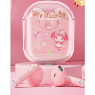 귀여운 헬로키티 쿠로미 마이멜로디 시나모롤 블루투스 무선 캐릭터 이어폰, 단일 모델