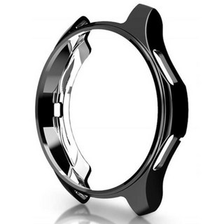 스마트 워치 시계 액세서리 케이스 삼성 호환 갤럭시 46mm/42mm 스트랩 TPU 도금 화면 보호기 커버 범퍼 S 3 42/46mm 기어 S3 프론티어 밴드, [04] black, 05 black