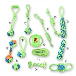 강아지 실타래 장난감 반려동물 장난감 코튼 밧줄 로프, 1세트, 혼합색상