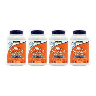NOW Ultra 나우 울트라 오메가3 Omega 3 EPA DHA 180정, 4개