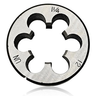 Lzcdelyxiao 1-1/4"-12 다이 1 1/4"-12 원형 스레드 오른손 UNF 명목 직경 1/4" 인치당 TPI 스레드 허용 오차 등급 2B 고속, 1-1/4"-12 Die, 1개