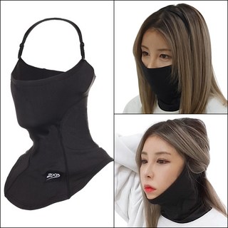 2xb 겨울 여자 바라클라바 스키 스노우보드 골프 러닝 등산 낚시 라이딩 바이크 목토시 기모 방한 발열 후드 넥워머 버프 KC인증 자외선 차단 방풍, 여자 바라클라바 1호 [블랙]  (오픈형), 1개