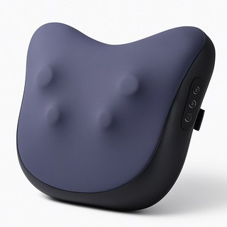 바이유 다용도 온열 마사지 베개 전신 안마기 어깨 목 허리 다리 마사지기 무선 휴대용 가정용 차량용 사무용 릴렉스 쿠션형 마사지 베개, 블랙, AX156