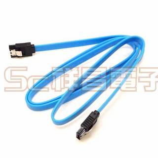 祥昌電子 SATA3.0 硬碟傳輸線 鐵片 直-L / 直-直 排線 42cm/45cm/50cm/1M, 1個, 直-直 1米