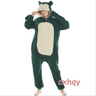 卡比獸睡衣 搖粒絨卡通睡衣 動物裝 角色扮演服 情侶睡衣 造型睡衣 聖誕節交換禮物