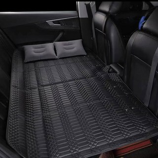프리미엄 특대형 3중 접이식 차박 매트 뒷좌석 침대 평탄화, 1개, 블랙파인