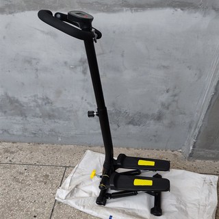 臺灣發貨 踏步機 登山式踏步機 液壓腳踏機 美腿機 橢圓機臀腿雕塑 健走機 買一送二拉繩 工具 健身瘦腿, 手扶款-黑黃色, 黑黃色