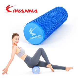 i워너652 폼롤러 45cm 육각무늬 에바재질/폼롤러/마사지롤러/속빈롤러/요가롤러/필라테스
