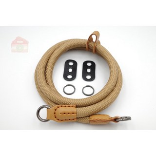 復古相機背帶 快拆掛繩 焦糖棕 單反微單拍立得適用 附防刮皮革轉接環, 1個, 焦糖棕（附轉接繩）