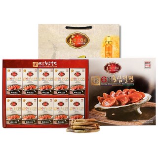 금산인삼 수삼 홍삼 6년근 홍삼절편 15입 + 쇼핑백, 15개, 20g
