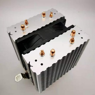 【台灣出貨】邁度半導體制冷片散熱器雙塔4/6管CPU散熱200W 135mm塔式散熱片, 1個, 2209-4管4P定速1800轉1個