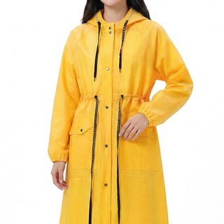 아띠꼴로 여성 코트 우의 예쁜 패션 방수 롱우비, 크롬옐로우, 1개