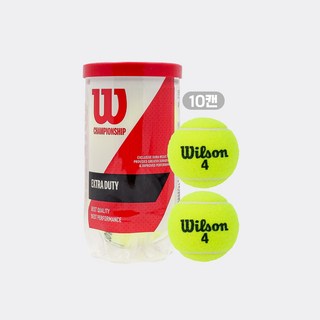 윌슨 챔피언쉽 테니스볼 경기용 시합구 10캔, 라임, 10개