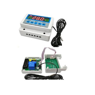 三畫面顯示 30A 溫度時間控制器，即時監控溫度、時間與電流，適用於工業、商業及家庭應用, 1個, AC220V