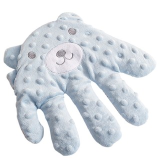 MUSI 寶寶安撫手掌 自動拍打哄睡 可加熱紅豆內芯 遙控舒緩 藍色熊, 安撫手掌-藍色熊(無音樂款) 現貨隔天發, 1個