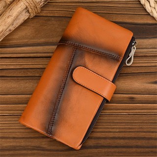 男士長夾 多卡位 復古牛皮錢包 203