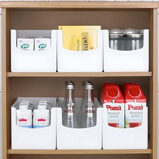 엠비코 국내산 다용도 팬트리 정리함, 화이트, 6개