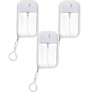 攜帶式手部消毒液空瓶 50ml, 白色, 3個