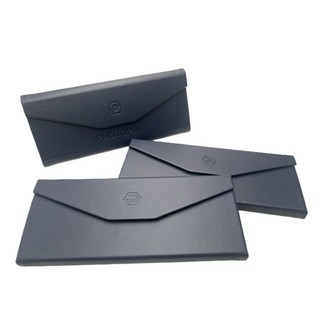 PHOTOPLY 三角摺疊眼鏡盒 立體開合 簡樸扁平收納 防摔