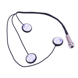 老羊樂器店 3貼片拾音器 擴大器 吉他 烏克麗麗 豎琴適用, 1個